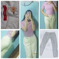 Preloved Loose Pants Celana Bahan