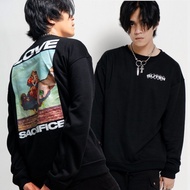 Guteninc Sweater Crewneck Graphic Sacrifice Black