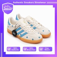 Adidas Gazelle Indoor Floral Beige Blue Womens