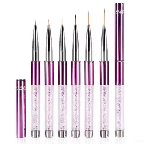 Nail Art Brush Line Painting Pen Gel UV Manicure Tools Pen Gel Nail Brush Used for Drawing Lines