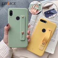 my love Wrist Strap Hand Band silicone case for huawei y5 y9 y7 y6 prime pro 2019 2018 2017 holder s