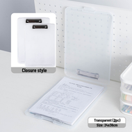 2Pcs Long 2in1 Plastic Clipboard with Storage Case Box 9.45x14.17 File Binder Clipboard Case with Pe