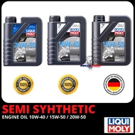 ❁LIQUI MOLY ENGINE OIL SEMI SYNTHETIC 15W50 10W40 4T MINYAK HITAM MINERAL 20W50 100 MADE IN GEANY♟