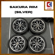 SAKURA Rim 15” 16” 17” [Silver][Original from Japan 🇯🇵][Used]