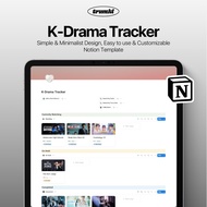 [Notion Template] K-Drama Tracker | Simple & Minimalist, Easy to use | notion tracker, journal, plan