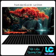 3d Glue Decal Painting, Aquarium Fish Tank Sticker, Arowana Fish Tank (Back Sticker Painting)_PC 66