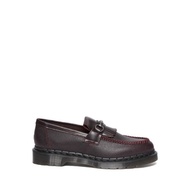 Dr.Martens 30962601 - รองเท้า Kiltie Loafer หนัง Pebble Grain Leather รุ่น Adrian Snaffle - สีแดง