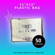 12x12 Plastic T-Shirt Bag (50 pcs)