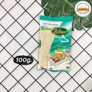 งาขาว ตรา ไร่ทิพย์ มี 2 ขนาดให้เลือก 500 และ 100 g. ธัญพืชดิบ ธัญพืช White Sesame(งาขาว 100g.)