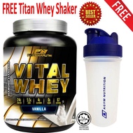 Whey Protein Halal – Vital Whey (Vanilla) 2kg/4.41lbs Whey Isolate With 24g Protein 67 Servings - Fa