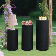 [deevoka] Cylinder Plinth Cover Party Decoration Prop, Cylinder Pedestal Cover for Graduation, Weddi