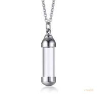 stay Blood Vial Necklace Cremation Urn Necklace for Ashes Holder Tube Necklace Pendant Cremation Urn
