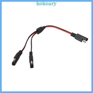 KOK SAE Y Splitter Adapters Cable SAE 1 to 2 SAE Power Automotive Extension Cable