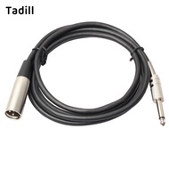 [dksqer] 3Pin XLR Male to 6.35mm 1/4inch TRS   Male Microphone Cable Adapter 10ft 6ft