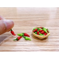 Miniature Chili Paste Clay/Set Of 5 Pieces Miniature House Doll House Miniature Furniture