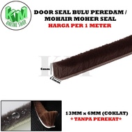 Moher Mohair Aluminum Window Door Seal Damper Fur Strip