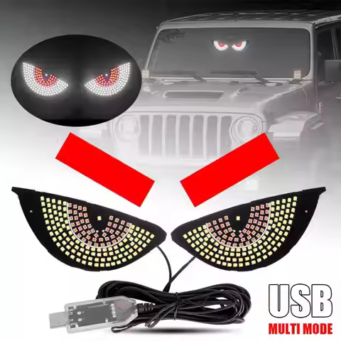 New Product Car Decoration Lights Creative Design Expression Appearance Big Lights Attractive Eyes L