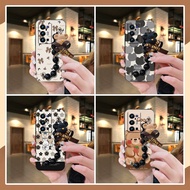 Cartoon Dirt-resistant Phone Case For VIVO X70 Pro Plus/X70 Pro+/X70 Pro Ultra Black pearl pendant Waterproof