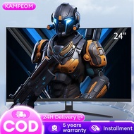 Curved Monitor PC 24 Inch With Speaker 75HZ 1080P LED Computer Monitor 27" Gaming Monitor