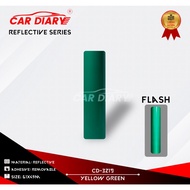 Reflective/reflective CAR DIARY STICKER Material (YELLOW GREEN)/Reflective L61 CM X P50 CM