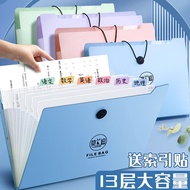 Morandi A File Organ Bag Student Test Paper Folder Bag File Organizer File Bag Multi-Layer Storage T