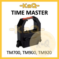 TIME MASTER TM700 TM900, TM920 TIME RECORDER PUNCH CARD COMPATIBLE INK RIBBON - BLACK & BLACK/RED DU