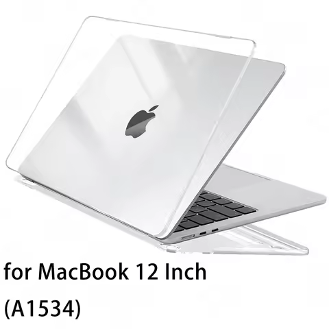 For Macbook 12 inch 2015-2017 A1534 Case Transparent Crystal Back Cover On Mac Book 12'' MacBook12 L