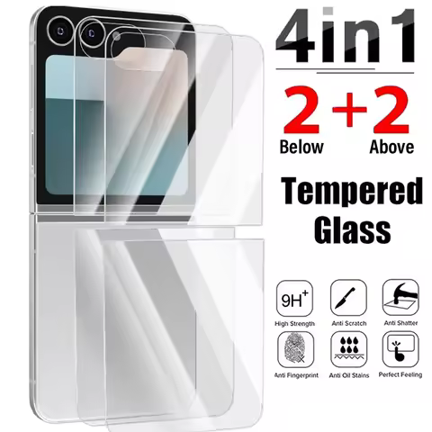 Tempered Glass for Samsung Galaxy Z Flip 7 FE Outer Screen Protectors Films Scratch Resistant For Sa