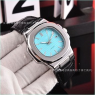 Xiaohongshu WeChat Business Hot Real Leather Belt Watch Mens Quartz Luxury Mens Watch Nautilus Class