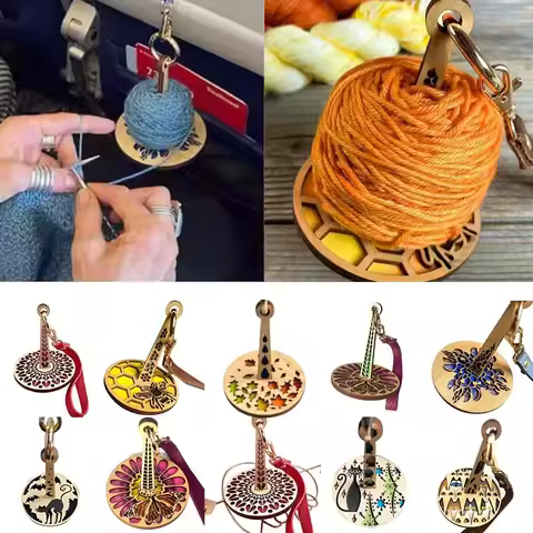 Portable Wooden Wrist Yarn Holder Yarn Minder Yarn Storage Knitting Tool Knitting Crocheting Supplie