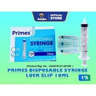 (1 pieces)PRIMES 10ML Disposable Syringe Sterile Luer Slip/Luer Lock