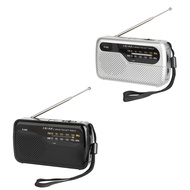 Portable Radio Pocket FM AM Radio with Earphone Jack for Emergency Hurricane Running Walking Home