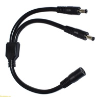 Doublebuy 23cm Long DC5525 Extension Cable 5 5x2 5mm Female to 2xMale Connector Cord Line