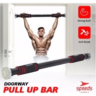 Black red fitness pull up bar tool pull up bar door