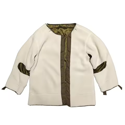 M51 Trench Coat With Thick Inner Lining, Double-sided Imitation Wool Men'S Winter Cold Jacket
