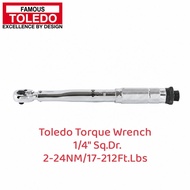 Toledo Torque Wrench  1/4" Sq.Dr. 2-24NM/17-212Ft.Lbs
