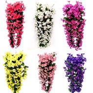 (JIE YUAN)ดอกไม้ประดิษฐ์สีม่วงดอกไม้แขวนผนัง,ตะกร้าดอกไม้ผ้าไหมกล้วยไม้สำหรับตกแต่งบ้านและงานแต่งงานไฟตกแต่งถนน-ดอกไม้ประดิษฐ์-AliExpress