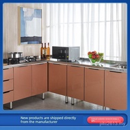 Economical Stainless Steel Household Integrated Simple Cabinet Assembly Kitchen Stove Rental Cabinet