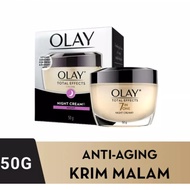 OLAY Total Effects 7 in One Anti Aging Night Krim Pelembab 50 / 50gr