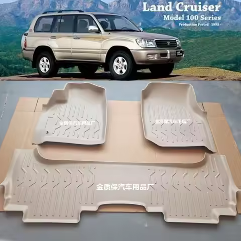 Use for Toyota Land Cruiser LC100 car carpet LX470 car floor foot mats Full Set Fit For LC100 waterp