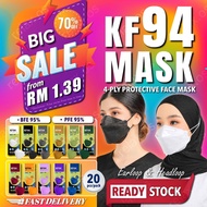 Medishield KF94 mask Medical Mask 4ply Mask kf94 disposable earloop 4layer korea design Mask Face mask 20pcs