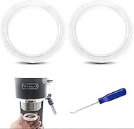 Set of 2 silicone seals, diameter 47 mm, for DeLonghi Dedica EC680 EC685 EC785 EC885 EC820 EC850 EC8