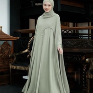 TEAZ - LUNA ABAYA OUTHER APLIKASI PAYET MUTIARA CERUTY BABYDOLL WUDHU FRIENDLY | ABAYA LUNA OUTHER M