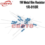 20pcs 1W Metal film resistor 1% 1R-910R 1.5R 4.7R 5.1R 7.5R 8.2R 47R 220R 510R 470R 680R ohm