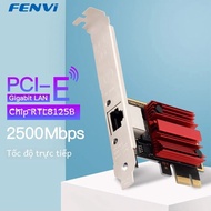 Fenvi 2.5g PCI-E để RJ45 Card mạng rtl8125b chip 100/1000Mbps 2.5Gbps Ethernet có dây LAN điều khiển