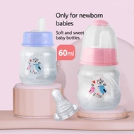 60ML Feeding Bottle for baby Standard Bottle FREE Sillicone Nipple Newborn Anti-flatulence Bottle XK