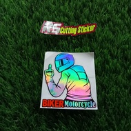 STICKER CUTTING BIKER MOTOR CYCLE 8.5 X 7.5
