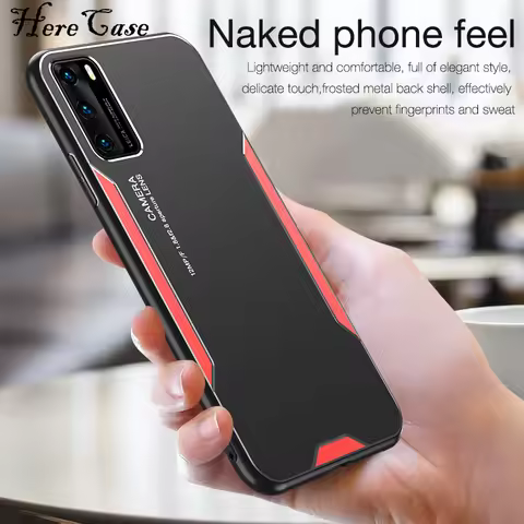 Aluminum Alloy Metal Phone Case For Huawei P20 P30 P40 Lite Pro Nova 7 6 5 Pro 4 5G Mate 20 30 Silic