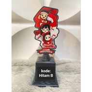 1 pc Coloring Trophy and August Trophy FREE STICKER Independence August competition