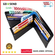 Dompet David Jones 3 Slot Uang HITAM - Dompet Pria David Jones - Dompet Tidur David Jones - Dompet